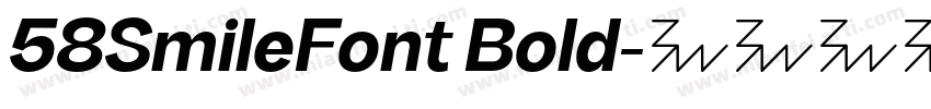 58SmileFont Bold字体转换
